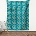 thumbnail image 3 of Ambesonne Leaf Fabric by the Yard Upholstery, Roses on Blossoming Branches, 3 Yards, Teal Beige, 3 of 4