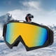 thumbnail image 4 of Gafas de esquí Protección Antiniebla UV | Lente Esférica Panorámica | Gafas negras para adultos | Resistente a arañazos, compatible con casco, correa ajustable | Todo tiempo, 19x10,5 cm, 4 of 6