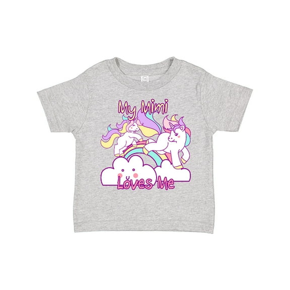 Inktastic My Mimi Loves Me Unicorn Girls Toddler T-Shirt