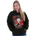 thumbnail image 3 of Kanji Style Betty Boop Major Sass Women Plus Size Hoodie Brisco Brands 4X, 3 of 4