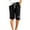 Black, variant on Ahabrexf Kids Summer Five Quarter Pants Elastic Waistband Drawstring Side Pockets for Boys Girls Soft Breathable Polyester Casual Sport