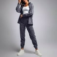 thumbnail image 3 of Fanxing Womens Two Piece Sets Plus Size Turn Down Collar Shirt Shacket Casual Loose Jogger Matching Corduroy Tracksuit Comfy Loungewear M, 3 of 6