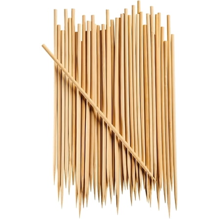 ACDANC 8” Bamboo Skewers for Appetizers (100 PCS),Wooden Appetizer Skewers for Fruit Kabobs,Fancy Skewer Sticks for Parties,Cocktail&Martini Olive Skewers,Heavy Duty Bamboo Skewers for Kabobs
