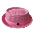 thumbnail image 2 of Harpily Unisex Sun Hats British Jazz Style Breathable Mesh Foldable Bowler Hat for Beach Daily Casual Wear Outdoor UV Protectio, 2 of 4