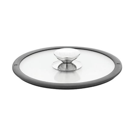 Berndes Glass 10 Inch Cookware Lid with Black Silicone Rim