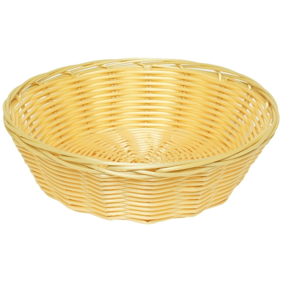 Excellante 8" x 2.25" round plastic bread basket, comes in each
