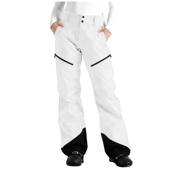 Women's Pants for Work,Womens Snow Pants Water Resistant Softshell Insulated Pants Winter Hiking Thermal Trousers with Pockets