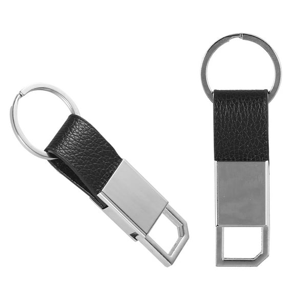 OUNONA 2-Pack Black Heavy Duty Keychain Hook Holder for Men and Women, Car Key Organizer, Key Holder for Car Keys