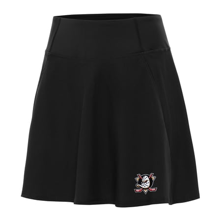 Women s Antigua Black Anaheim Ducks Chip Skort