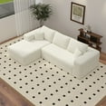 thumbnail image 2 of Gewnee 106" High Backrest Sectional Sofa&Couch,L-Shape Sectional Sofa Convertible Left or Right Chaise,Deep Seat Modern Modular Sofa ,Suitable for Living Rooms and Bedrooms.Beige, 2 of 23