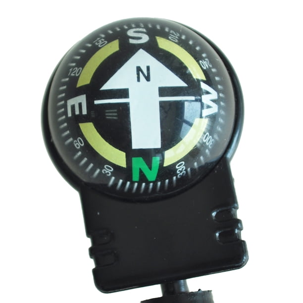 Boussole Pour Tableau De Bord De Voiture Avec Ventouse Réglable – Accessoire De Navigation Orientable à 360° Pour Voiture, Camping-car, Bateau Et Voyage