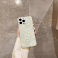 thumbnail image 3 of Funda para iPhone 12 Pro, TPU suave con bonito diseño de estampado, para mujeres y niñas, funda protectora para iPhone 12 Pro (6.1 pulgadas), diseño de flores verdes, 3 of 4