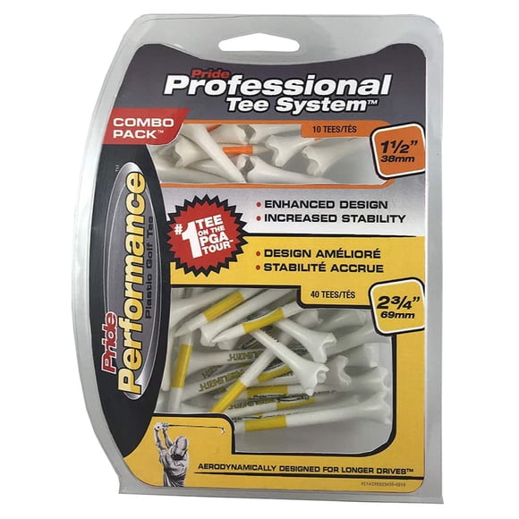 Golf Tees Pride PTS, paquete de 50 unidades, 40 unidades, 7 cm, 10 4 cm