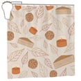 thumbnail image 1 of XMXY Leaf Cake Design Illustration Long Shower Curtains, Waterproof Weighted Thick Bathroom Curtain with 12 Iron Hook, 72x72 Inch, 1 of 8