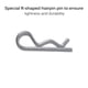 thumbnail image 3 of Bloqueo De Pasador De Enganche Antioxidante Estándar Nacional M1-M3.5 Acero Al Carbono Galvanizado Pasador Resistente Tipo R Con Caja De Almacenamiento Para Coches Maquinaria Garajes 180 Piezas Cateissary VI002915-00, 3 of 7