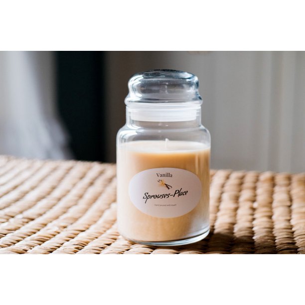 Sprouses Place Vanilla Scented Jar Candle Double Wick Walmart Com Walmart Com
