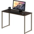 thumbnail image 3 of Commercial-Grade Office Computer Desk  x cm  Silver w/Espresso Top, 3 of 4