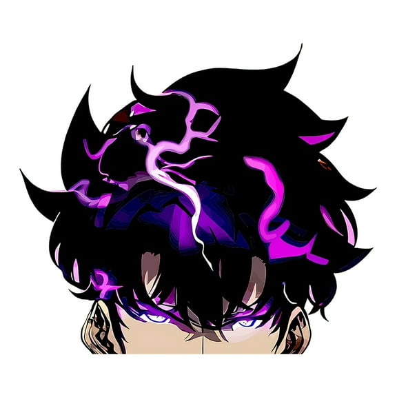 EARLFAMILY 5.1 Inch Cool Sung Jin-Woo Peeker Car Sticker Vinyl Decal for Windows Trunk Bumper Waterproof Decoration