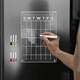 thumbnail image 4 of TYU047-088 Tablero de mensajes de notas de planificación semanal de acrílico transparente magnético estéreo, adhesivo magnético borrable para refrigerador, 4 of 6