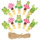 thumbnail image 2 of GAXIRE 10 pinzas de madera con forma de hoja de loto para manualidades, decoración de fotos, 2 of 6