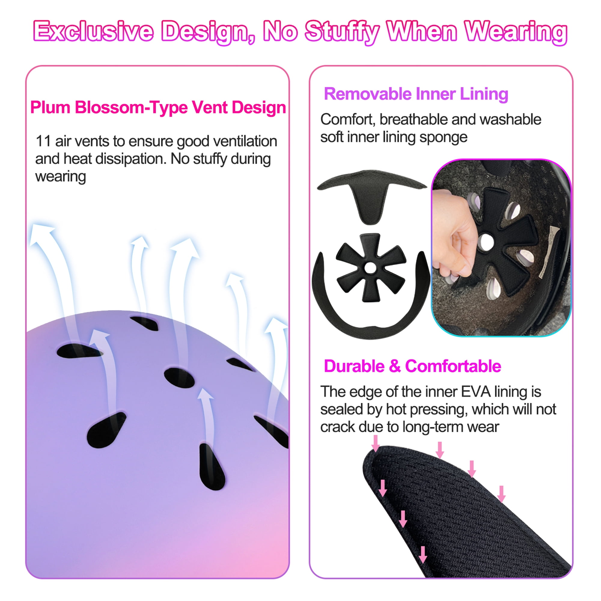 Youth Kids Bike Helmet for Boys Girls Teens & Children Ages 3-16
