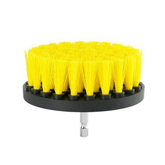 Xihbxyly Juego de Cepillos para Limpieza de Taladros, Cerdas de Nailon, Limpiador de Azulejos de Bañera Antirayaduras, Potente Cepillo para Juntas, Herramienta de Limpieza Multisuperficie, para Suelo