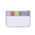thumbnail image 1 of Bolsa de cosméticos con letras, bolsa de maquillaje transparente de PVC versátil, organizador cosmético impermeable, 1 of 9
