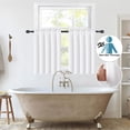 thumbnail image 2 of Rosnek Kitchen Sheer Curtains 2 Panels Rod Pocket White Short Curtains Non-See-Through Keep Privacy Small Window Curtains for Kitchen Bathroom Cafe, 2 of 7