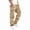 Khaki-A, variant on Men's Cargo Pants with Pockets Drawstring Long Trousers Relaxed Fit Stretch Work Pants