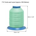 thumbnail image 4 of Uxcell 710 Yards 420D/0.45mm Extra Strong Bonded Polyester Threads (Aquamarine, 2 Pack), 4 of 7