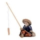 thumbnail image 1 of Figura De Pescador En Miniatura Escultura De Cerámica Para Acuario Zulema Figurilla en miniatura, 1 of 8