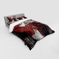 thumbnail image 3 of Ambesonne Music Bedding Set 3 Pcs, Grunge Jazz Musician, Twin XL, Red Black White, 3 of 3