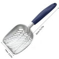 thumbnail image 2 of Cat Litter Scoop, Metal, 13.8 x 5.3 in, Deep Shovel Poop Sifting with Long Handle, Pooper Lifter Works with All Type of Cat Litter, with Holder, 2 of 2