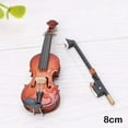 thumbnail image 1 of Mini Violon de Poche à la Main avec Arc et Cas Réplique Miniature Instrument de Musique 3.1”, 1 of 2