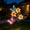 B, variant on Usbinx Life Yard Decoration Solar Bee Garden Stake Light Outdoor Iron Hanging Lamp Decorative Waterproof Yard Lawn Patio Flower Bed Pathway Light with Butterfly Accent 32.09 x 9.61 in