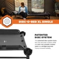 thumbnail image 3 of Disc-O-Bed Single Cot, Portable Sleep Solution for Tents & Cabins, Black, XL, 3 of 11
