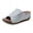 Grey, variant on Orthopedic Wedge Sandals for Women Splice Leather Fashion Platform Slides Casual Solid Color Slip on Walking Shoes Orange Size 7.5