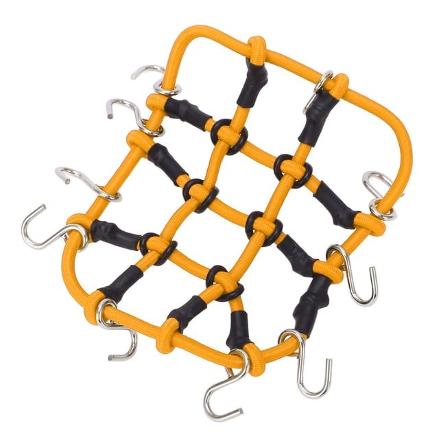 RC Elastic Luggage Net, Fine Workmanship RC Luggage Rack Elastic Net Lightweight For Remote Control Truck Yellow