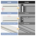 thumbnail image 6 of Cordless Blackout Roller Shades for Windows, Free-Stop Linen Shades with Valance, Thermal Insulated Fabric, UV Protection Roller Blinds for Home，Light Beige，34.5"W X 72"H, 6 of 7