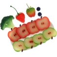 thumbnail image 2 of 8 PCS Artificial Apple Slice Red & Green Fake Fruit Slices Home Table Cabinet Decoration, 2 of 3