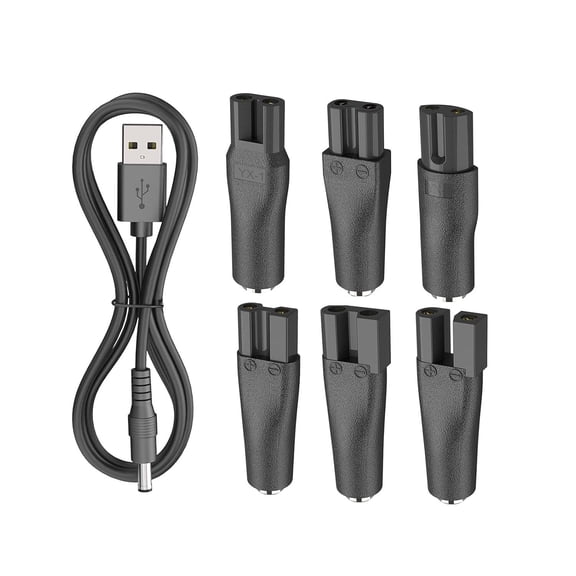BigNewPowered 7 PCS 5V USB Power Cord Compatible with MG5760/40 MG7750/49 MG7770/49 Shaver