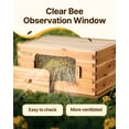 thumbnail image 5 of VEVOR Bee Hive Medium Box Starter Kit, 100% Beeswax Coated Natural Fir Wood, Langstroth Beehive Kit with 10 Frames and Foundations, Transparent Acrylic Bee Windows for Beginners and Pro Beekeepers, 5 of 9