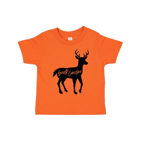 

Inktastic South Carolina Black Deer Silhouette Gift Toddler Boy or Toddler Girl T-Shirt