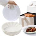 thumbnail image 1 of 100 Paquets de Doublures en Papier Antiadhésives Jetables Blanches pour Friteuses à Air, 1 of 4