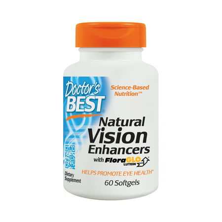 Doctor's Best Natural Vision Enhancers wtih FloraGLO Lutein, Non-GMO, Gluten Free, 60 (Doctors Best Natural Brain Enhancers)
