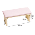 thumbnail image 2 of Reposabrazos para uñas, almohada portátil para manicura, cojín para uñas, tapete para mesa de manicura, cojín para reposamuñecas y manos para salón/hogar personal, rosa, 2 of 5