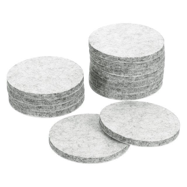 Deslizadores de muebles, almohadillas de fieltro autoadhesivas redondas, protectores de suelo para patas de muebles de madera dura 2.5" 12 piezas