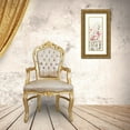 thumbnail image 3 of DeNeige, Elyse 10x18 Gold Ornate Wood Framed with Double Matting Museum Art Print Titled - Watercolor Garden III Light, 3 of 4