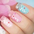 thumbnail image 2 of 3 Boîtes de Perles Demi-Rondes pour Ongles, Charmes pour Ongles, Dos Plat, 2 of 9