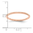 thumbnail image 5 of 14K Rose Gold 1.2mm Criss-Cross Pattern Stackable Band Size 8.5, 5 of 6